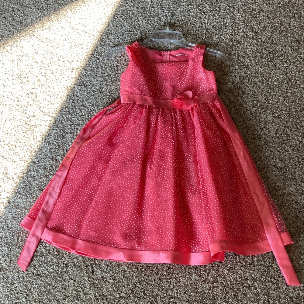 Pink Dotted Kids Dress